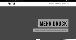 Desktop Screenshot of druckerei-festge.de
