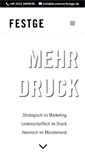 Mobile Screenshot of druckerei-festge.de