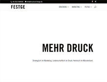 Tablet Screenshot of druckerei-festge.de